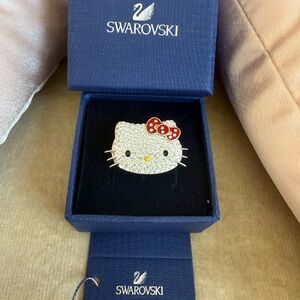Collectors Item! Vintage Hello Kitty Swarovski ring